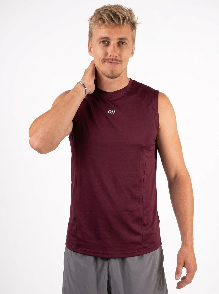 HAWA t-shirt sans manche homme, vue lifestyle - débardeur activewear premium OWNHEAT Bali